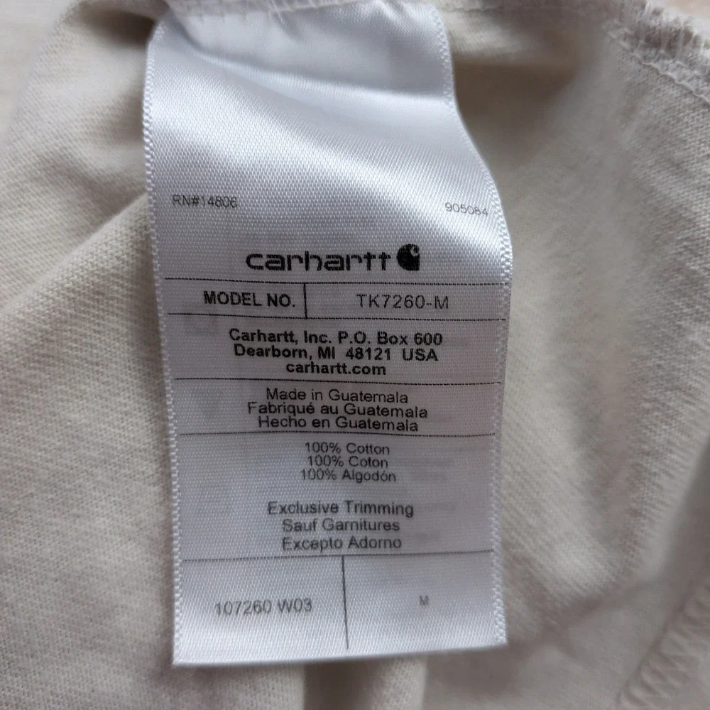 NEW Carhartt Relaxed Fit Heavyweight Long Sleeve T-Shirt Mens M Mountain Graphic - Picture 7 of 16
